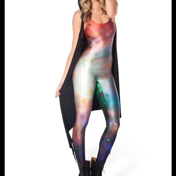 Blackmilk Other - Blackmilk Rainbow Galaxy Catsuit